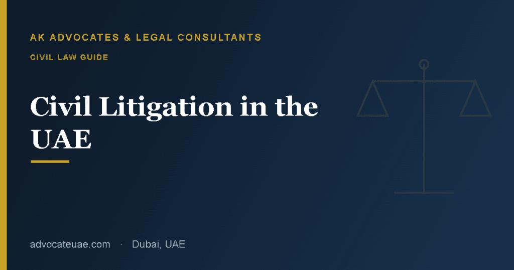 Civil disputes and litigation in the UAE guide — AK Advocates & Legal Consultants
