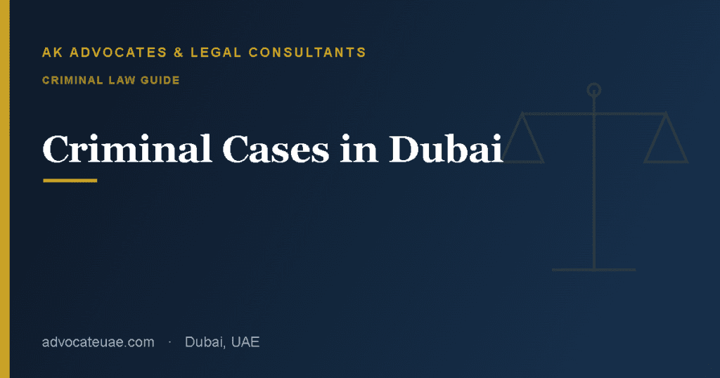 Criminal cases in Dubai guide — the process and your rights — AK Advocates & Legal Consultants