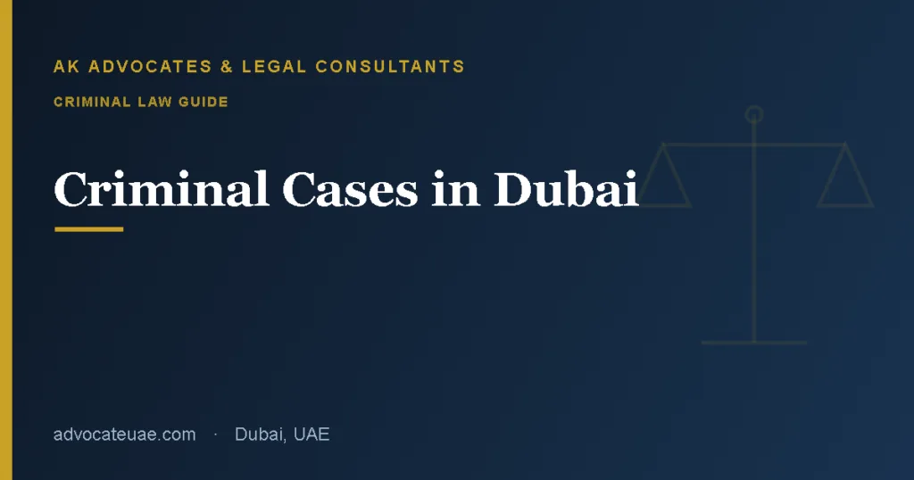 Criminal cases in Dubai guide — the process and your rights — AK Advocates & Legal Consultants